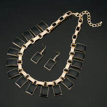 Load image into Gallery viewer, Statement Costume Necklace and Earrings Jewellery Set for Women Girls
