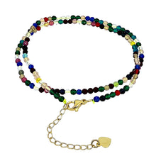 Load image into Gallery viewer, Handmade Women's Girls Crystal Gemstone Beaded Choker Necklace
