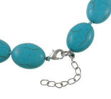 Load image into Gallery viewer, 14x20mm Oval Shape Turquoise Gemstone Necklace