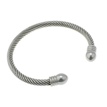 Load image into Gallery viewer, 6mm Stainless Steel Torque Bangle for Men