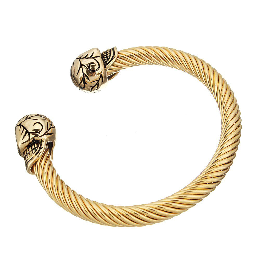 Skull bangle bracelet sale