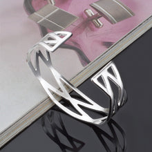Load image into Gallery viewer, Classic Stainless Steel Cuff Bangle Bracelet, Fashion Bangle for Women