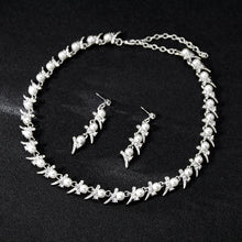 Load image into Gallery viewer, prom necklace and earrings set