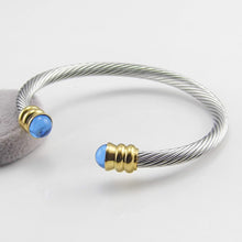 Load image into Gallery viewer, Stainless Steel Cuff Bangle Bracelet, Torque Bangle for Men 6mm