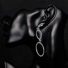 Load image into Gallery viewer, Stunning Triple Hoops Diamante Earrings