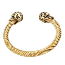 Load image into Gallery viewer, gold torque bangle for men