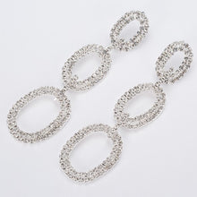 Load image into Gallery viewer, Statement Dangle Drop Crystal Earrings