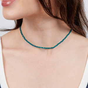 Handmade Women's Girls Crystal Gemstone Beaded Choker Necklace
