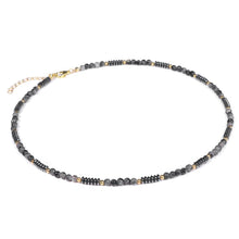 Load image into Gallery viewer, Handmade Womens Girls Beaded Necklace Choker | 4mm Natural Gemstones Healing Crystal Beaded Jewellery Choker For Women and Girls
