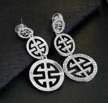 Load image into Gallery viewer, crystal earrings for women
