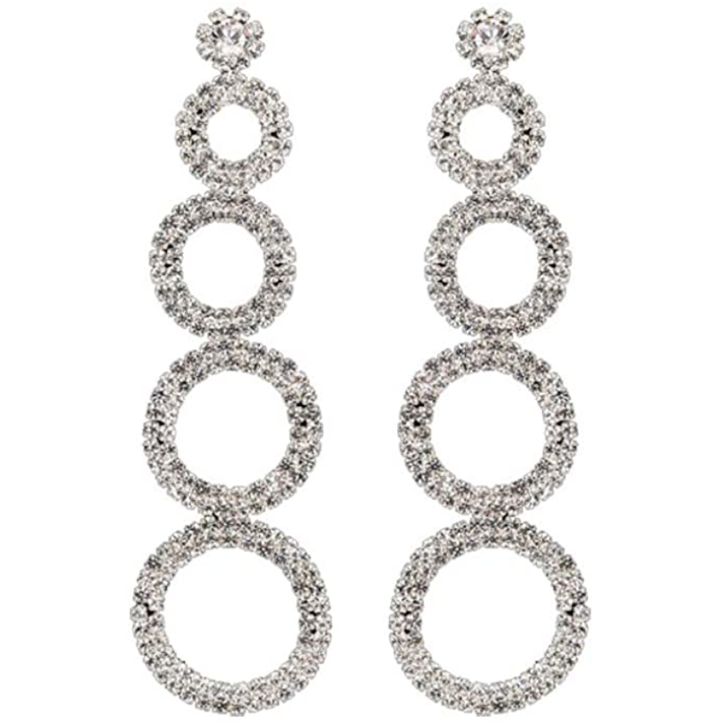 Sparkle Dangle Drop Crystal Earrings