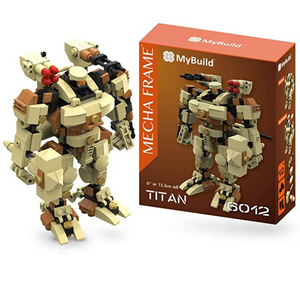 MyBuild Mecha Frame Titan 6012 Sci-Fi 6 Inch Mecha Kit Construction Blocks Building Bricks Set