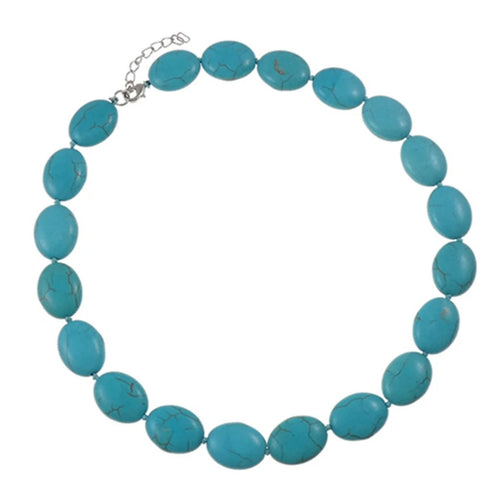 Turquoise gemstone necklace