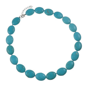 Turquoise gemstone necklace