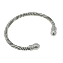 Load image into Gallery viewer, 6mm Stainless Steel Torque Bangle for Men
