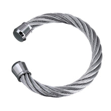 Load image into Gallery viewer, stainless steel torque bangle for men
