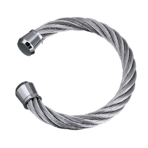 stainless steel torque bangle for men