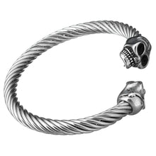 Load image into Gallery viewer, Stainless Steel Skulls Bangle Bracelet Fashion cuff for men
