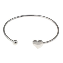 Load image into Gallery viewer, Heart Symbol Stainless Steel Bangle for Women and Girls
