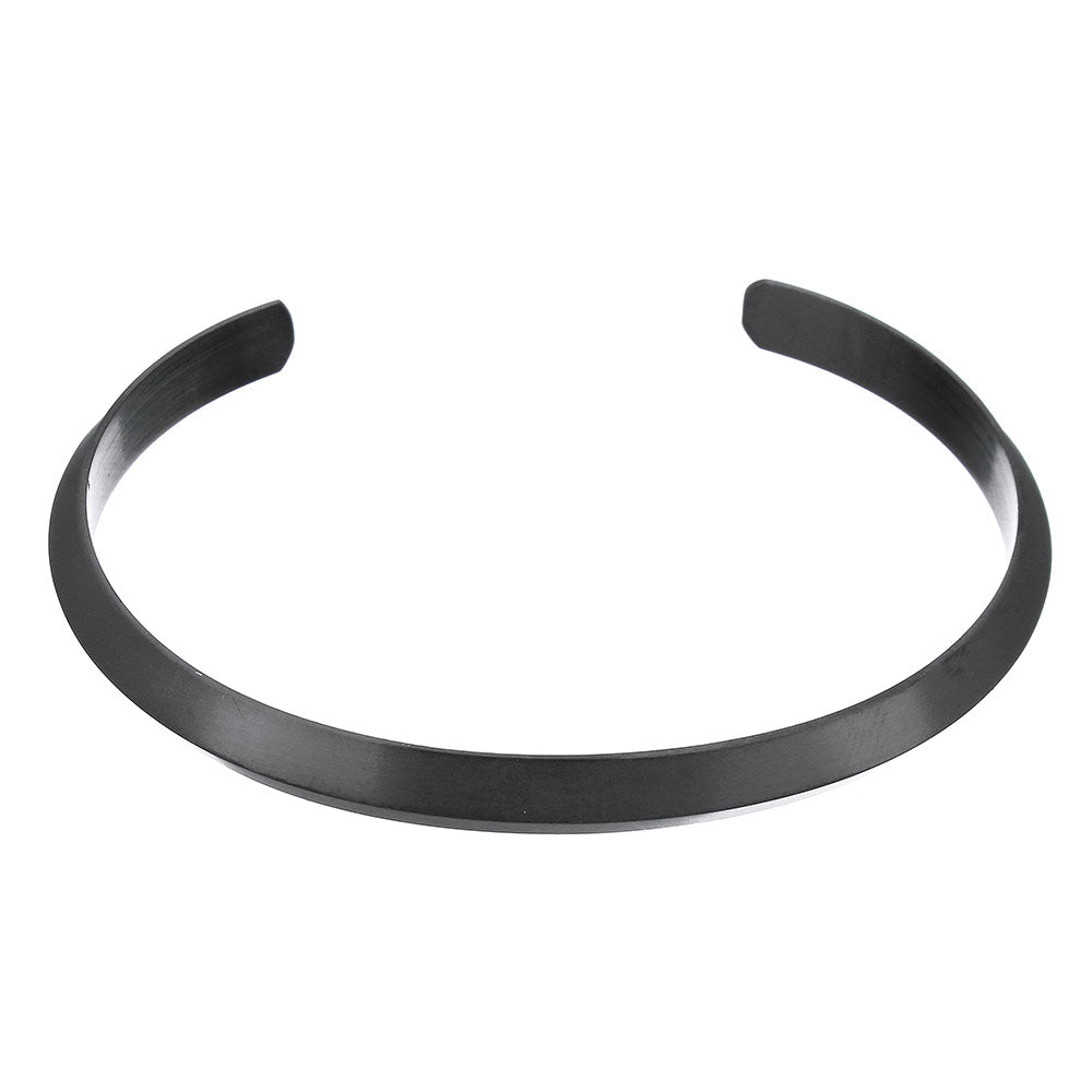 4mm Plain Stainless Steel Bangle Bracelet For Men