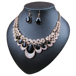 diamante jewellery set