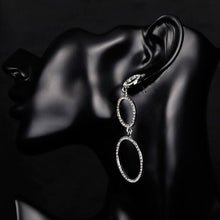 Load image into Gallery viewer, Stunning Triple Hoops Diamante Earrings
