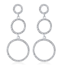 Load image into Gallery viewer, hoop crystal earrings
