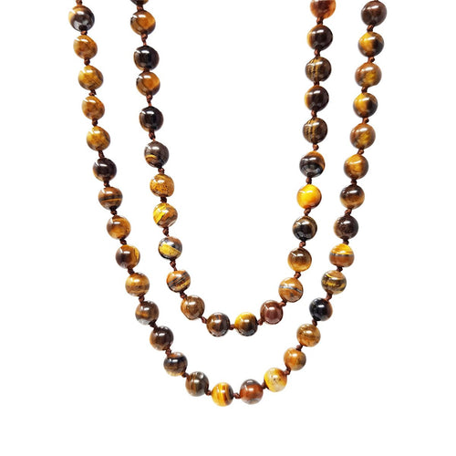 long tiger eye necklace for women
