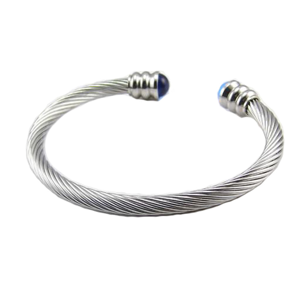 Stainless Steel Cuff Bangle Bracelet, Torque Bangle for Men 6mm