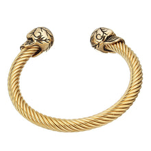 Load image into Gallery viewer, gold torque bangle for men
