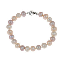 Load image into Gallery viewer, 7-8mm Multi-Colour Peach Pearl Bracelet
