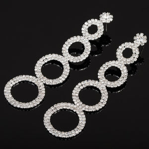 Sparkle Dangle Drop Crystal Earrings